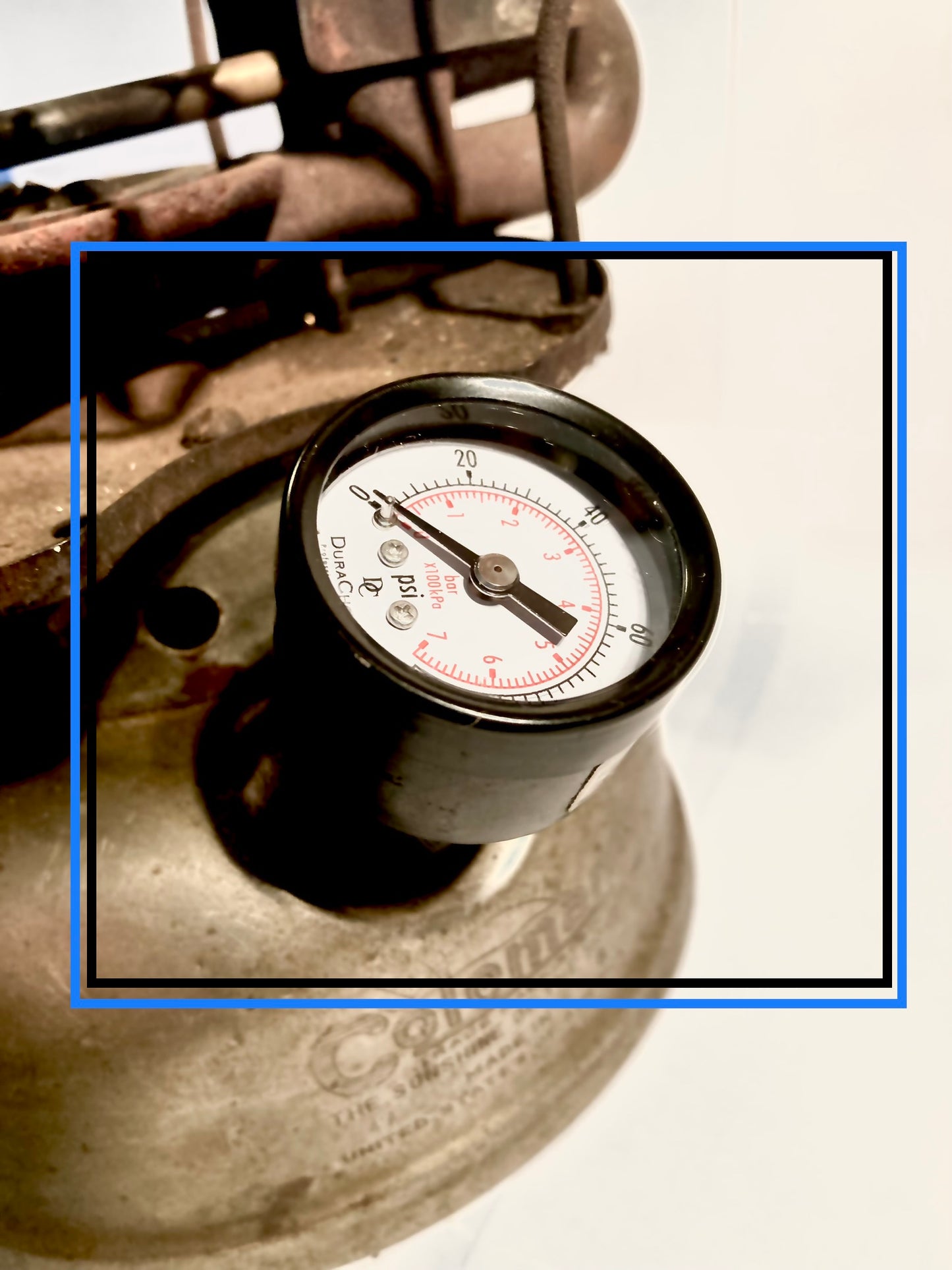 Coleman SMALL Fuel Filler Cap with Pressure Gauge Lanterns 242 etc. Stove 500