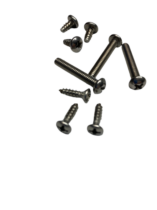 Coleman 502 stove 9 piece screw set, 3Grate screws, 3Burner screws, 3Burner supports screws.