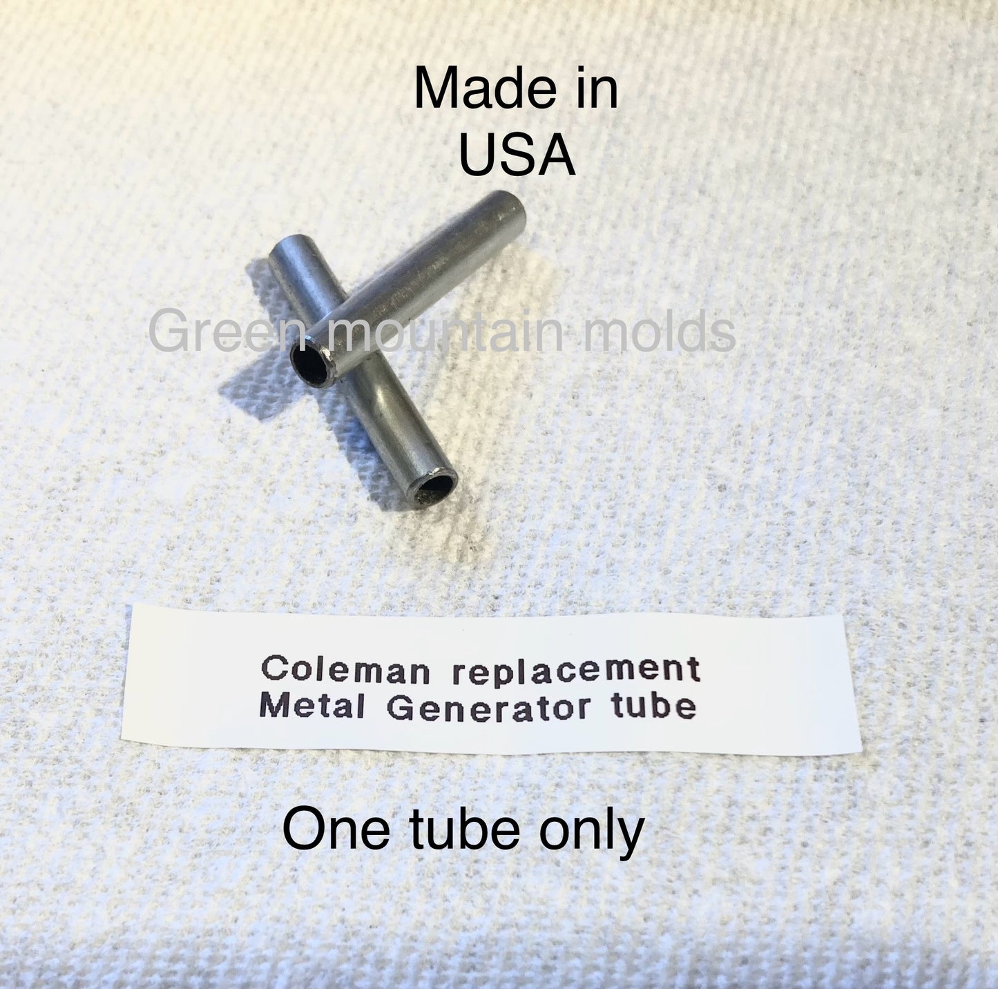 Coleman lantern generator METAL TUBE (cleanable) replacement for cardboard tube